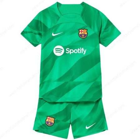 Maillot Barcelona Goalkeeper Enfant Football Kit 23/24-Vert